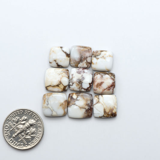 Wild Horse Cabochon are a magnificent addition to any collection. Natural magnesite stones feature a design that will add beauty to any jewelry design.