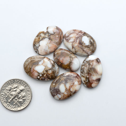 Wild Horse Cabochon are a magnificent addition to any collection. Natural magnesite stones feature a design that will add beauty to any jewelry design.