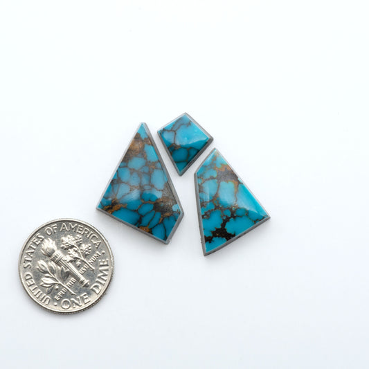 Hubei Cloud Mtn Turquoise is a highly sought-after gemstone known for its color and unique matrix patterns. Add a touch of elegance to your jewelry collection.