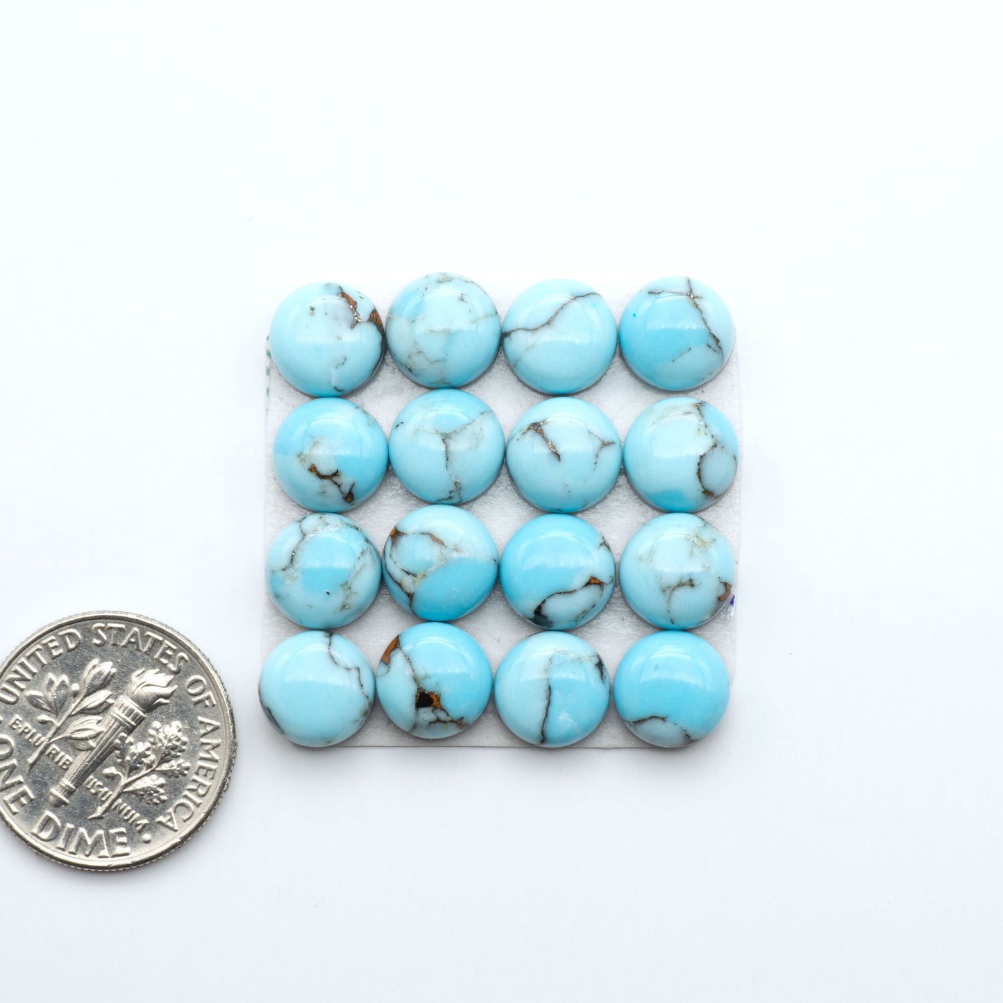 Enhance your jewelry designs with Pressed Turquoise Nugget Cabochons. Crafted from composite materials they add a captivating touch to your creations.