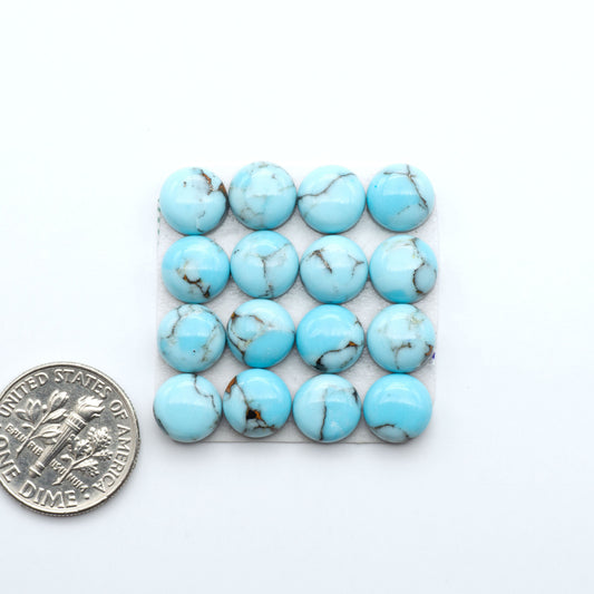 Enhance your jewelry designs with Pressed Turquoise Nugget Cabochons. Crafted from composite materials they add a captivating touch to your creations.