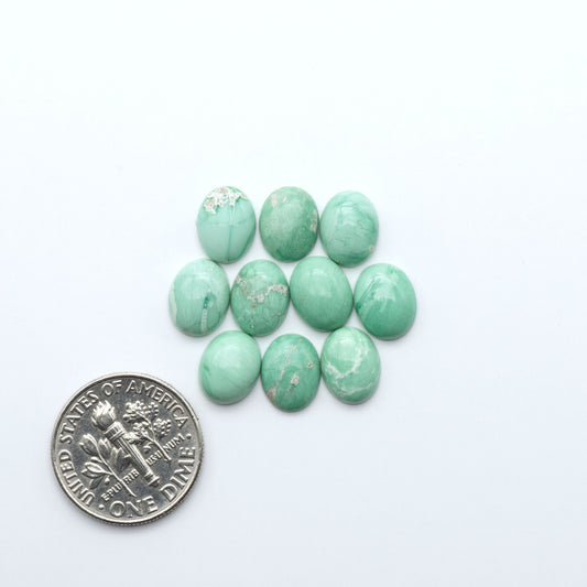 Shop Australian Variscite cabochons with natural matrix patterns, ideal for silversmiths and jewelry makers creating custom rings and pendants.