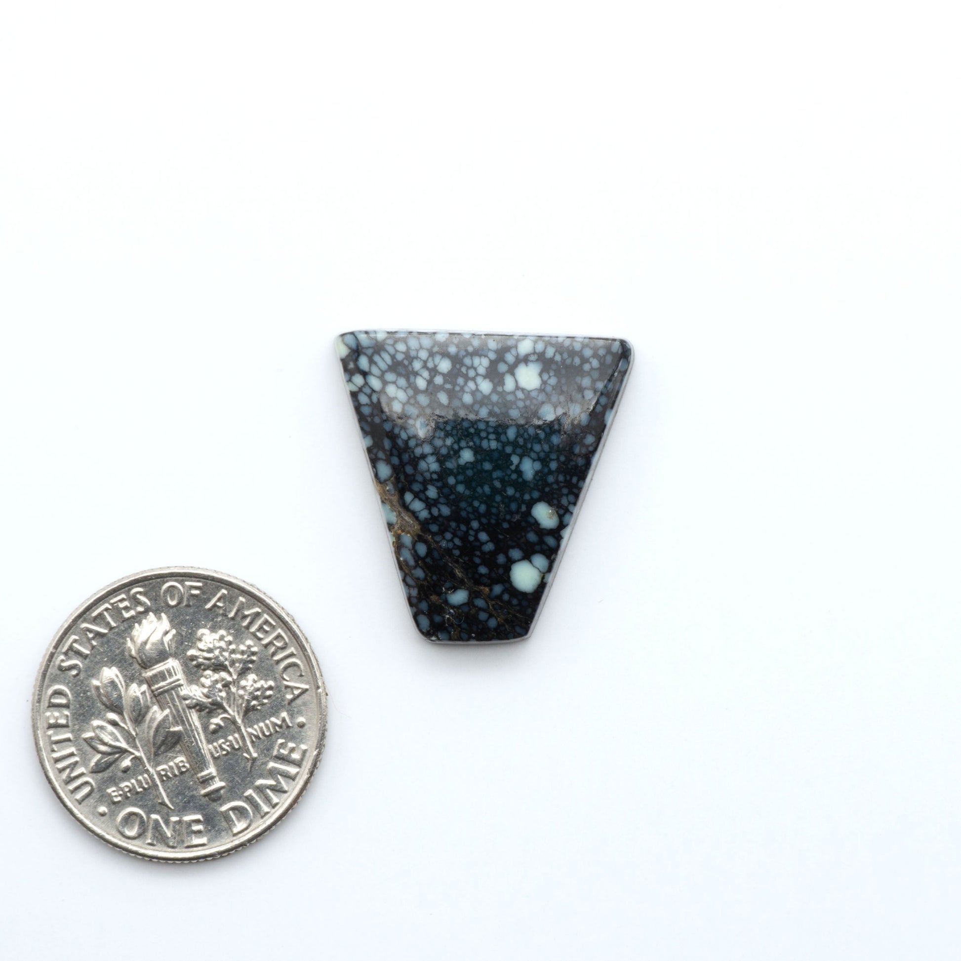 New Lander Variscite has a unique and vibrant green color. This gemstone is perfect for adding a touch of natural beauty to your jewelry collection.