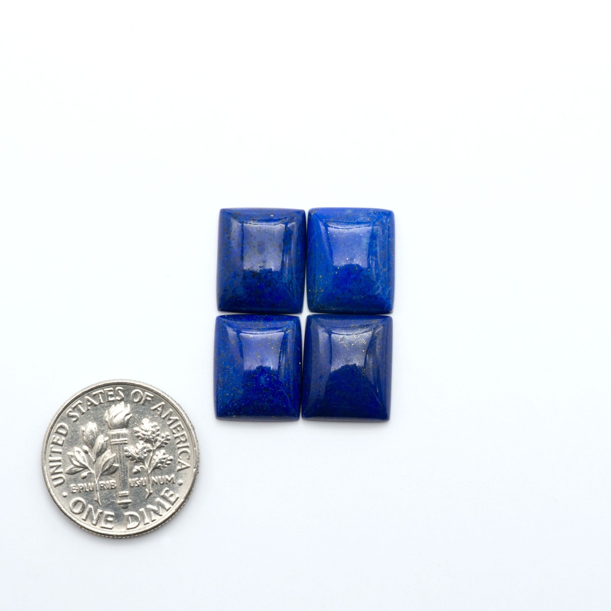 Shop natural Lapis Lazuli cabochons with rich blue tones and golden pyrite, perfect for silversmiths and jewelry makers designing custom pieces.

