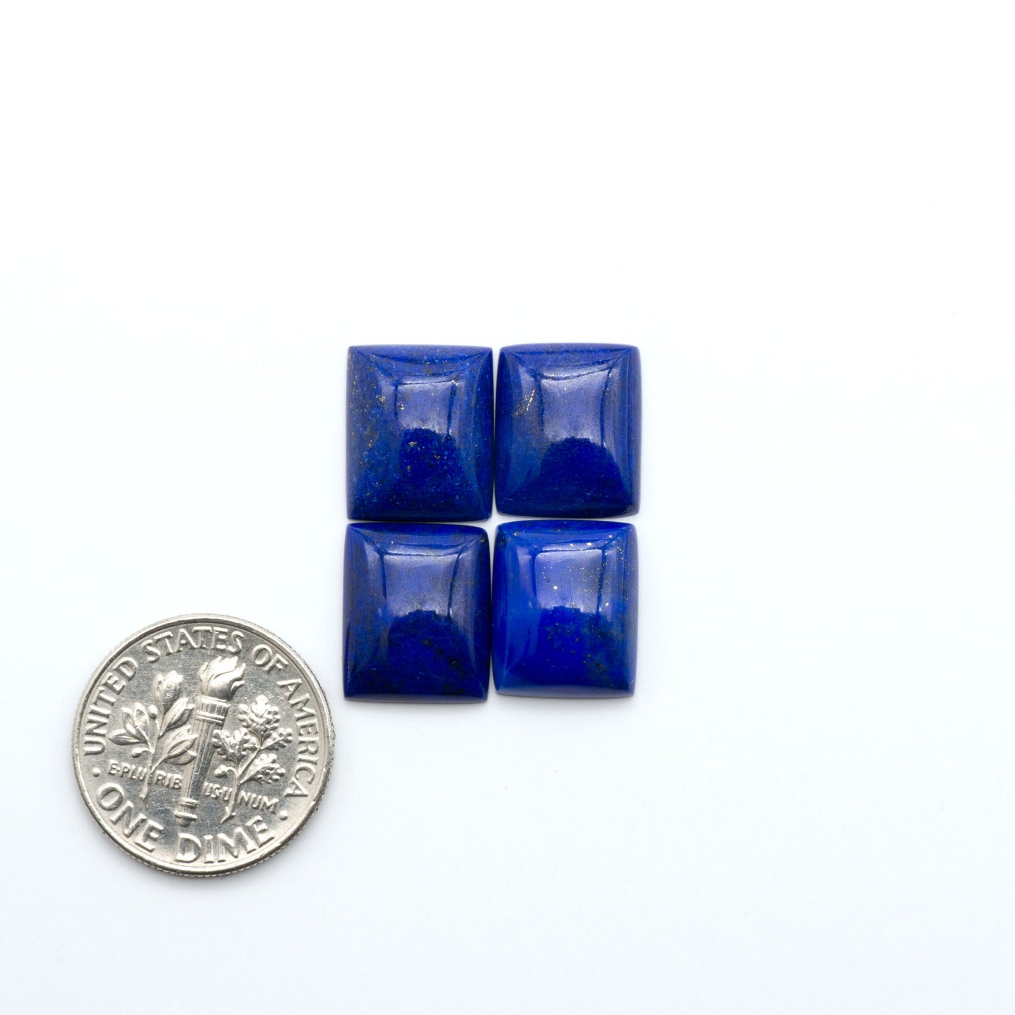 Shop natural Lapis Lazuli cabochons with rich blue tones and golden pyrite, perfect for silversmiths and jewelry makers designing custom pieces.

