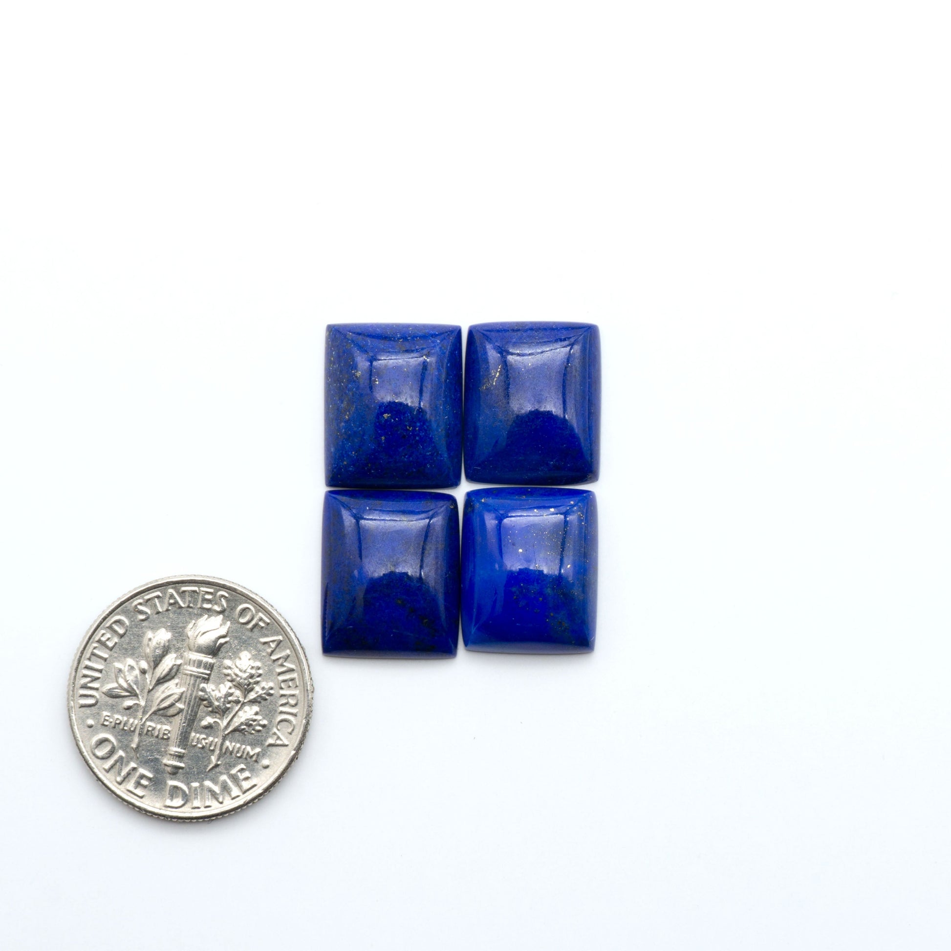 Shop natural Lapis Lazuli cabochons with rich blue tones and golden pyrite, perfect for silversmiths and jewelry makers designing custom pieces.

