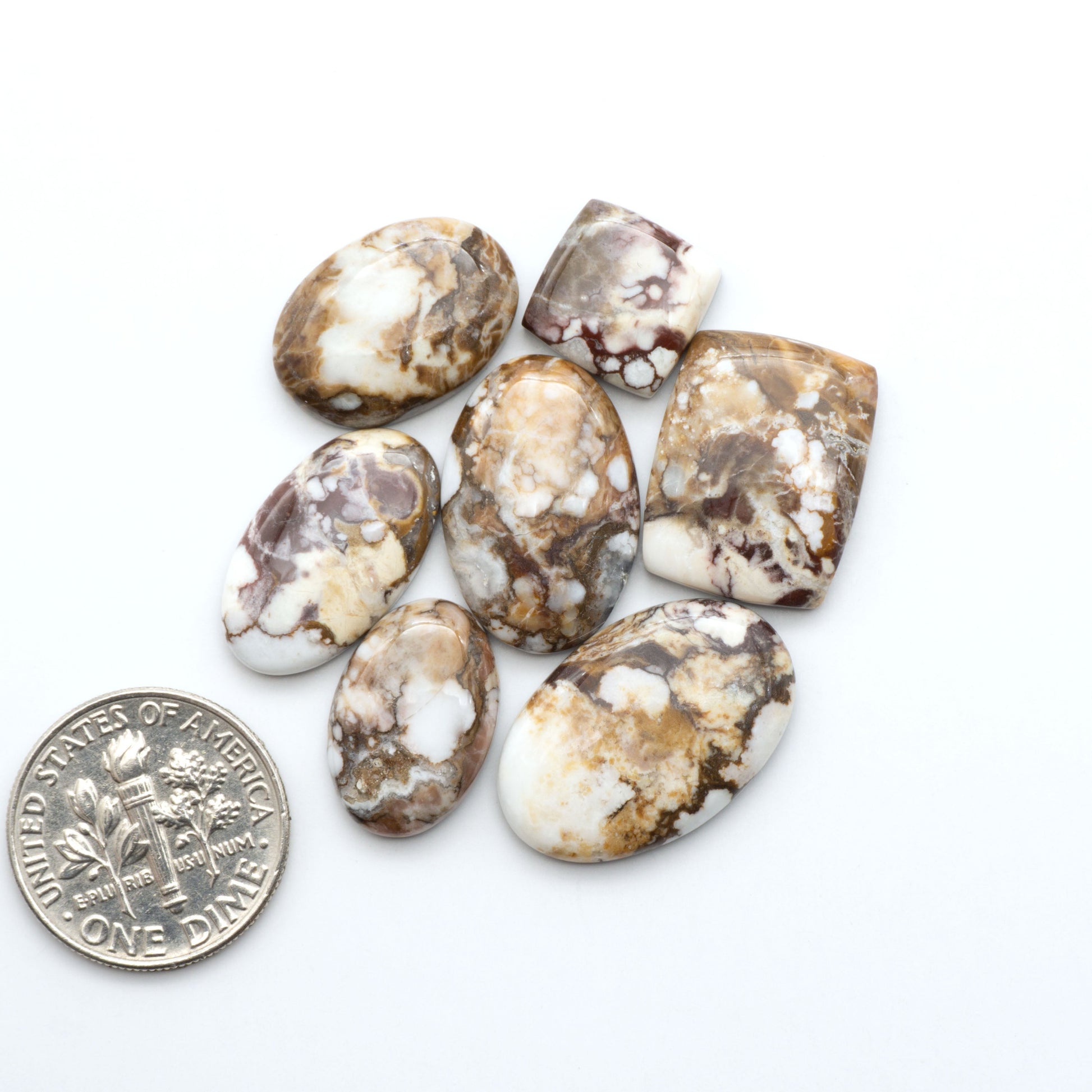 Wild Horse Cabochon are a magnificent addition to any collection. Natural magnesite stones feature a design that will add beauty to any jewelry design.