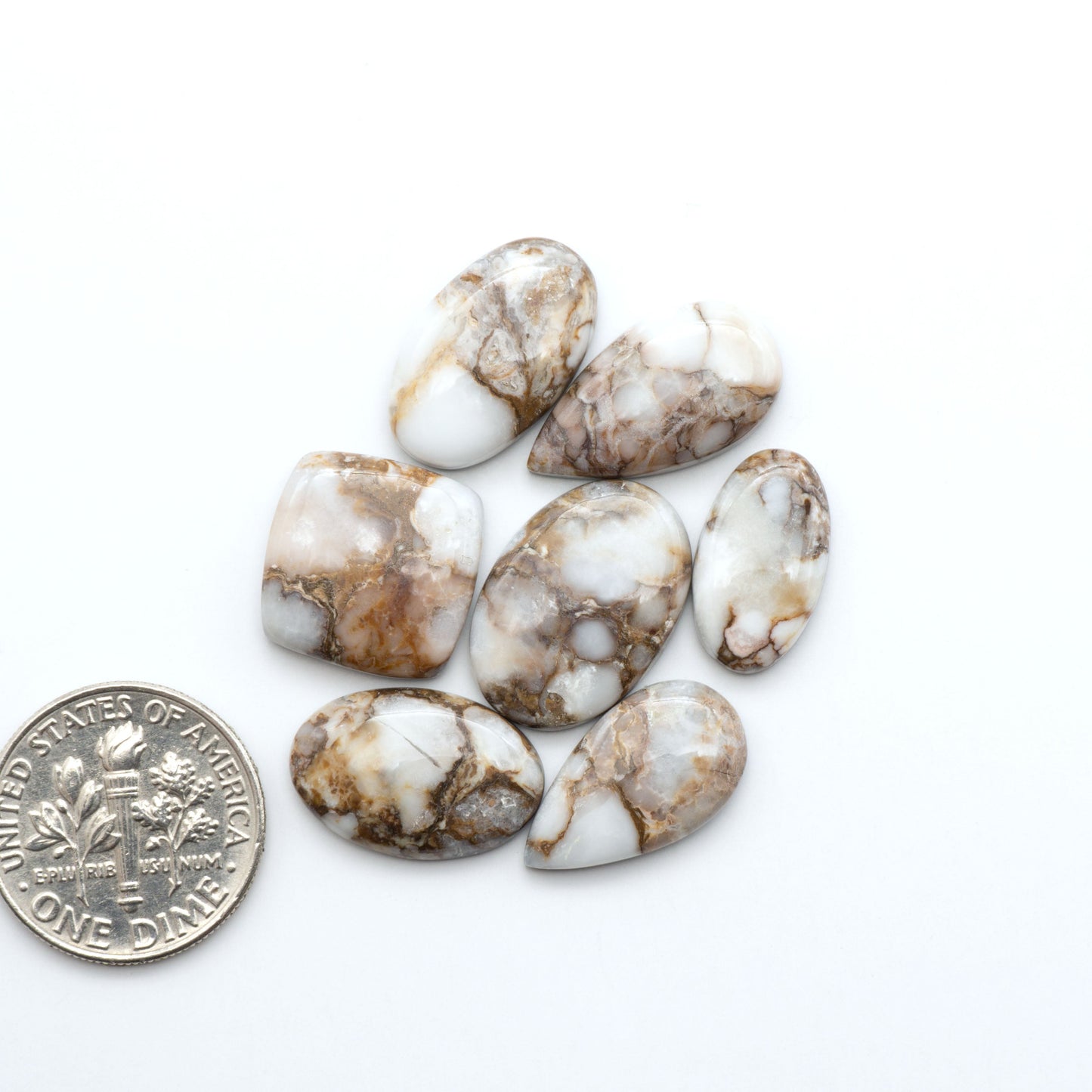 Wild Horse Cabochon are a magnificent addition to any collection. Natural magnesite stones feature a design that will add beauty to any jewelry design.