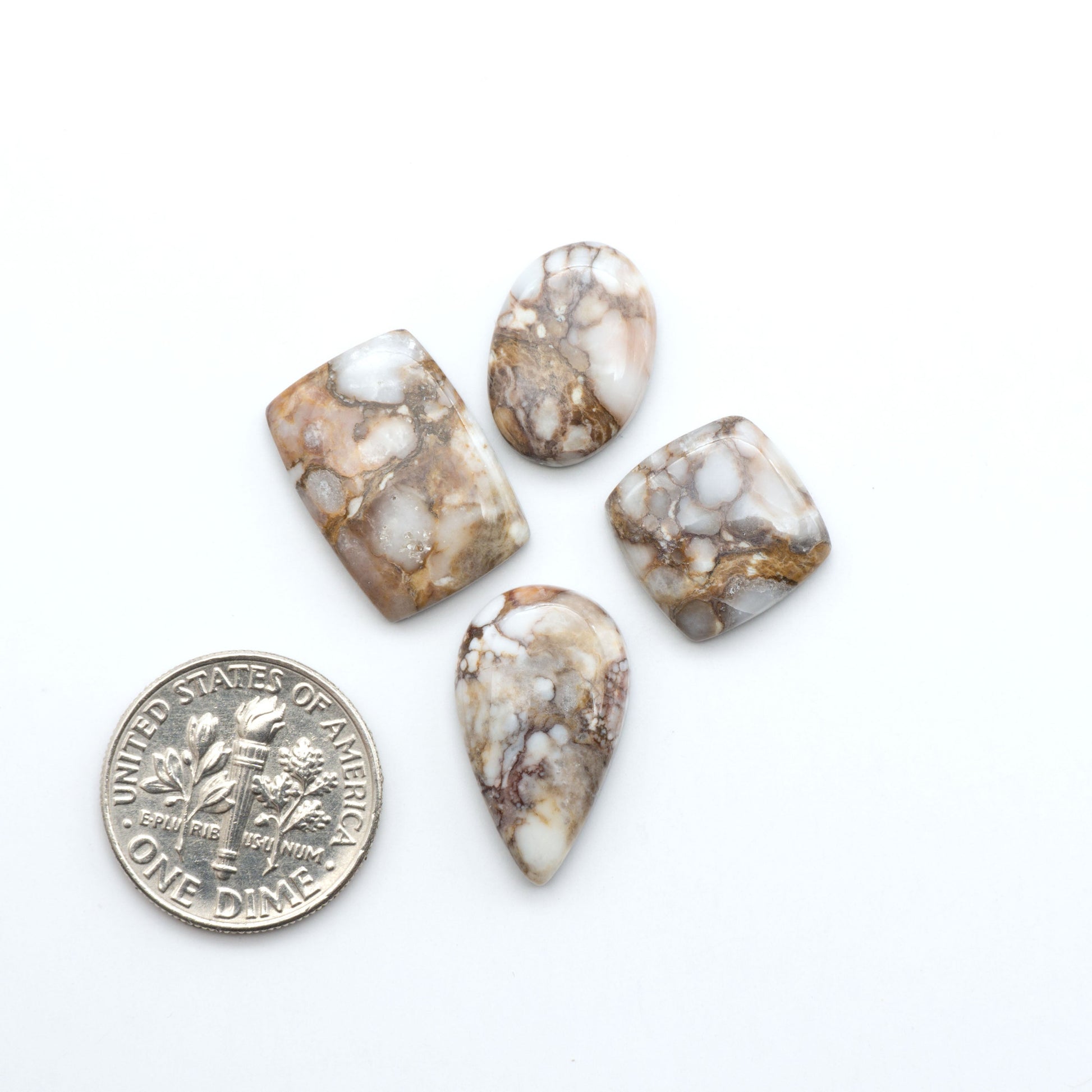 Wild Horse Cabochon are a magnificent addition to any collection. Natural magnesite stones feature a design that will add beauty to any jewelry design.