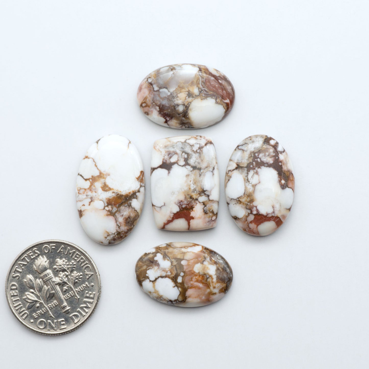 Wild Horse Cabochon are a magnificent addition to any collection. Natural magnesite stones feature a design that will add beauty to any jewelry design.