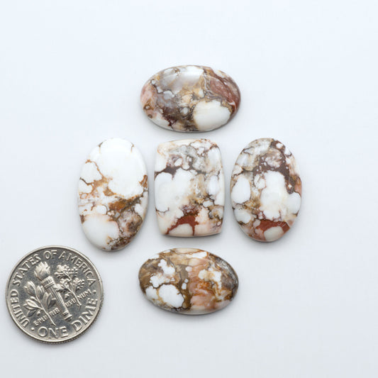 Wild Horse Cabochon are a magnificent addition to any collection. Natural magnesite stones feature a design that will add beauty to any jewelry design.