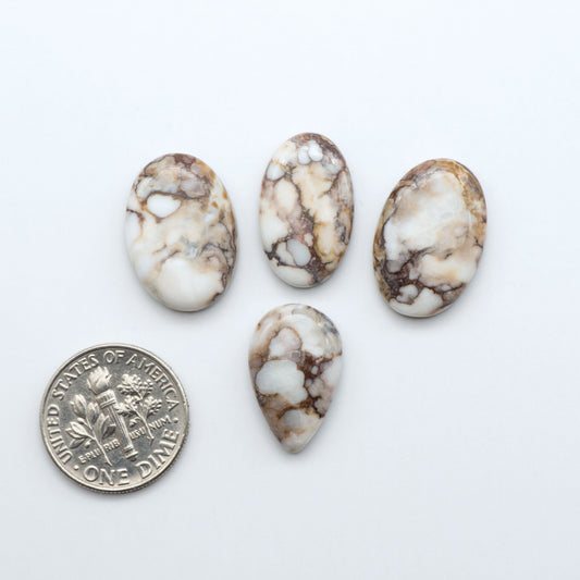 Wild Horse Cabochon are a magnificent addition to any collection. Natural magnesite stones feature a design that will add beauty to any jewelry design.