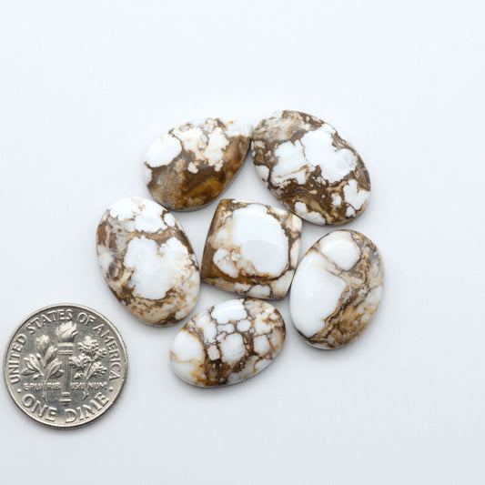 Wild Horse Cabochon are a magnificent addition to any collection. Natural magnesite stones feature a design that will add beauty to any jewelry design.