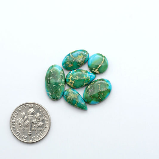 Sonoran Mountain Turquoise showcases a stunning blend of blue and green hues and natural patterns that make it a must-have for any jewelry collection.