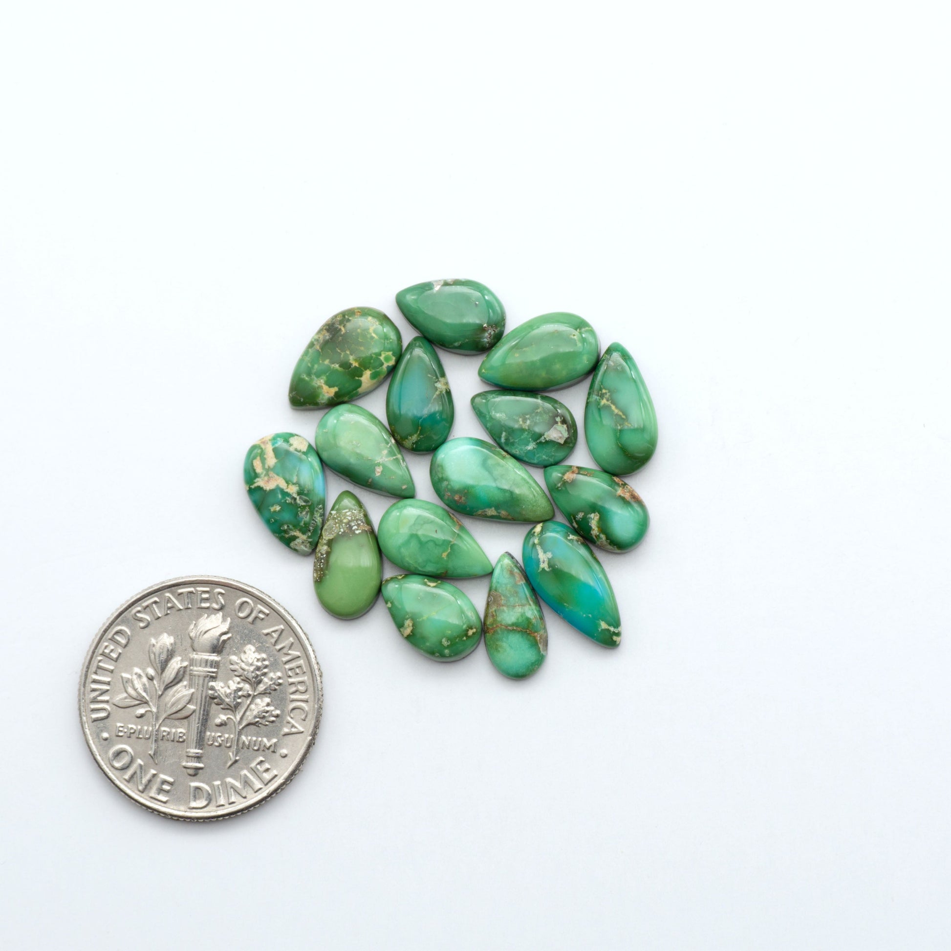Sonoran Mountain Turquoise showcases a stunning blend of blue and green hues and natural patterns that make it a must-have for any jewelry collection.