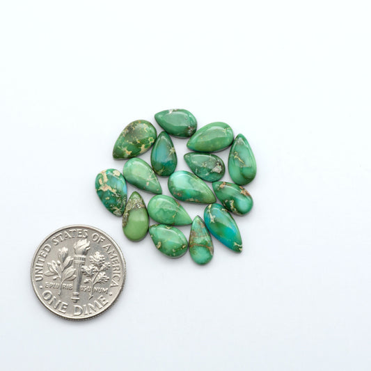 Sonoran Mountain Turquoise showcases a stunning blend of blue and green hues and natural patterns that make it a must-have for any jewelry collection.