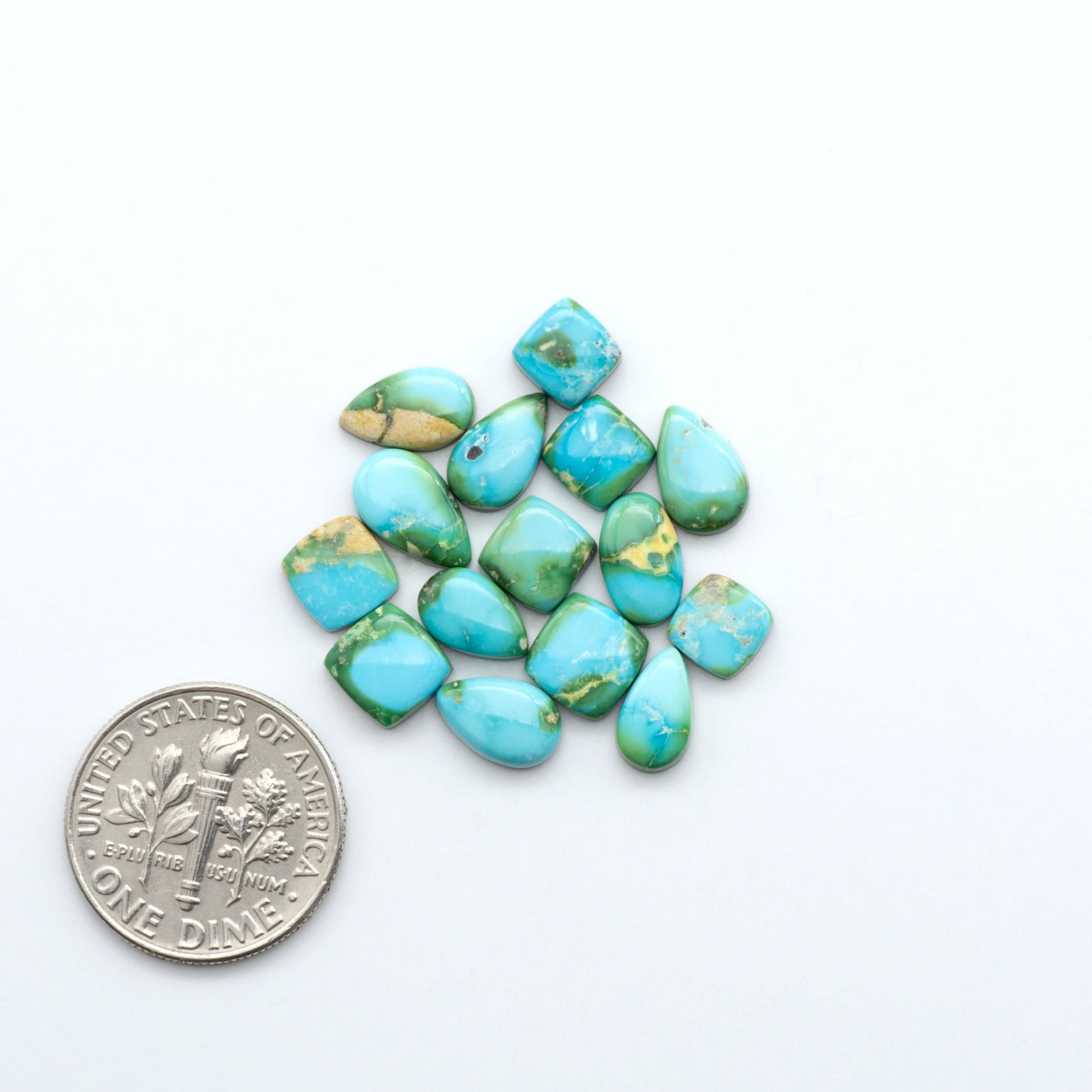 Sonoran Mountain Turquoise showcases a stunning blend of blue and green hues and natural patterns that make it a must-have for any jewelry collection.