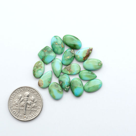 Sonoran Mountain Turquoise showcases a stunning blend of blue and green hues and natural patterns that make it a must-have for any jewelry collection.