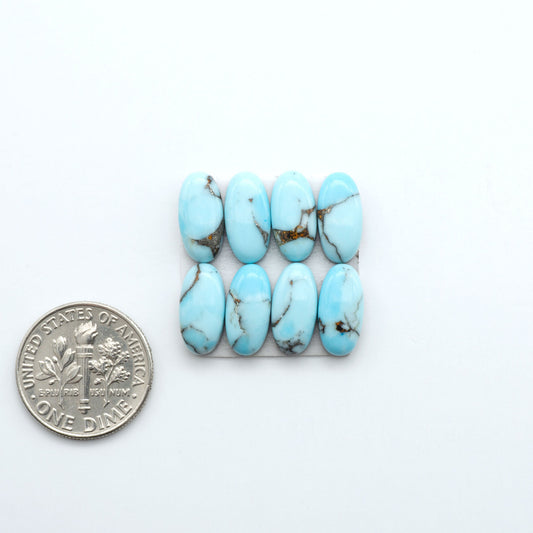Enhance your jewelry designs with Pressed Turquoise Nugget Cabochons. Crafted from composite materials they add a captivating touch to your creations.

