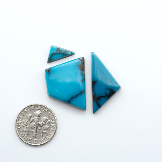 Hubei Cloud Mtn Turquoise is a highly sought-after gemstone known for its color and unique matrix patterns. Add a touch of elegance to your jewelry collection.