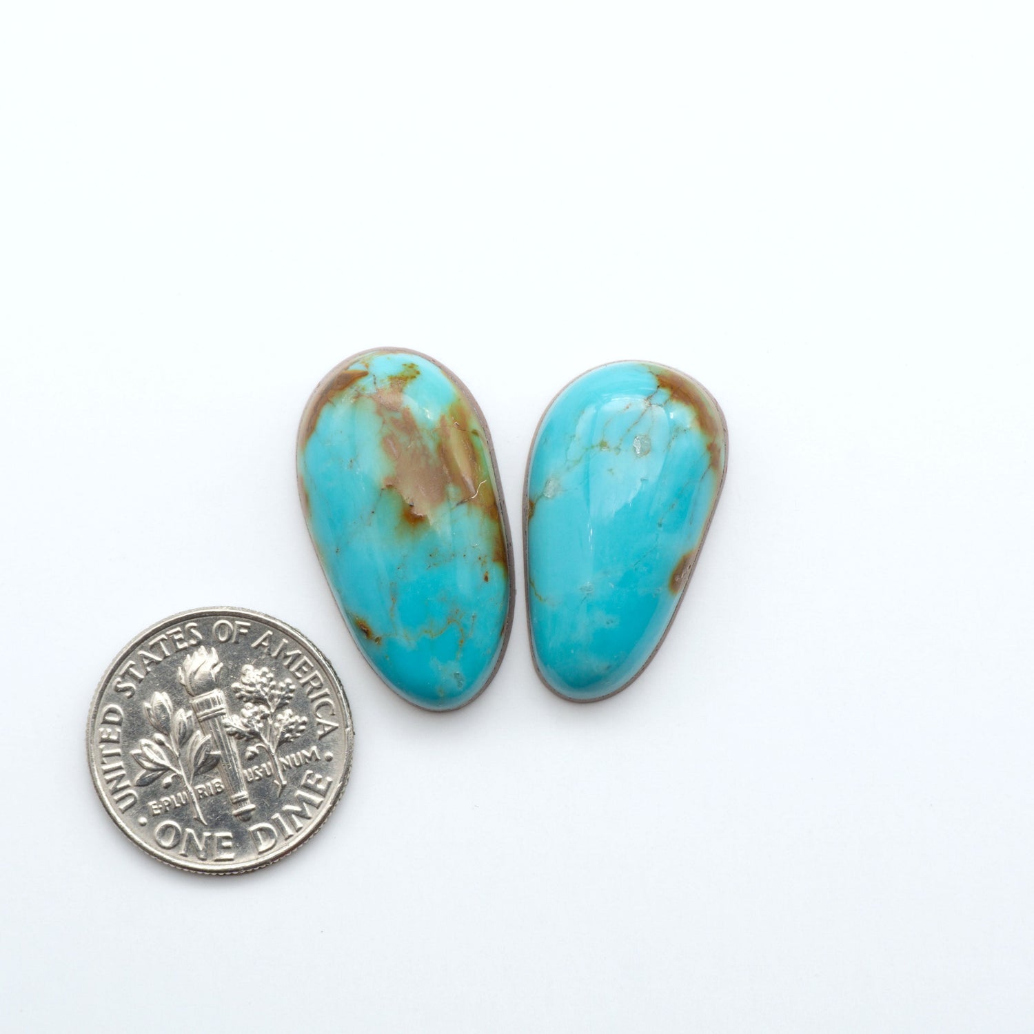Kings Manassa Turquoise is known for its characteristic green-blue hue and unique veining. It's a one-of-a-kind, making it the perfect choice for jewelry.