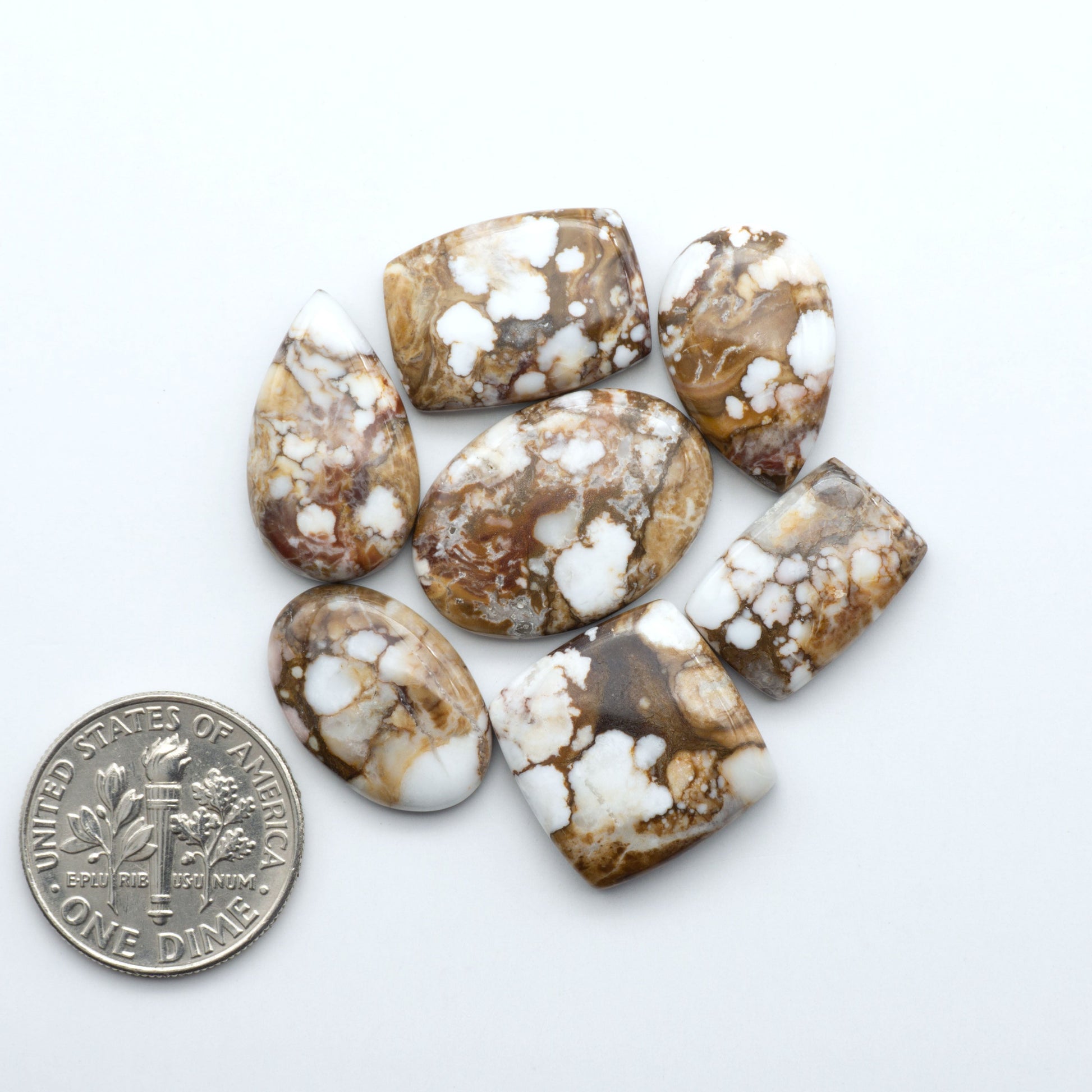 Wild Horse Cabochon are a magnificent addition to any collection. Natural magnesite stones feature a design that will add beauty to any jewelry design.