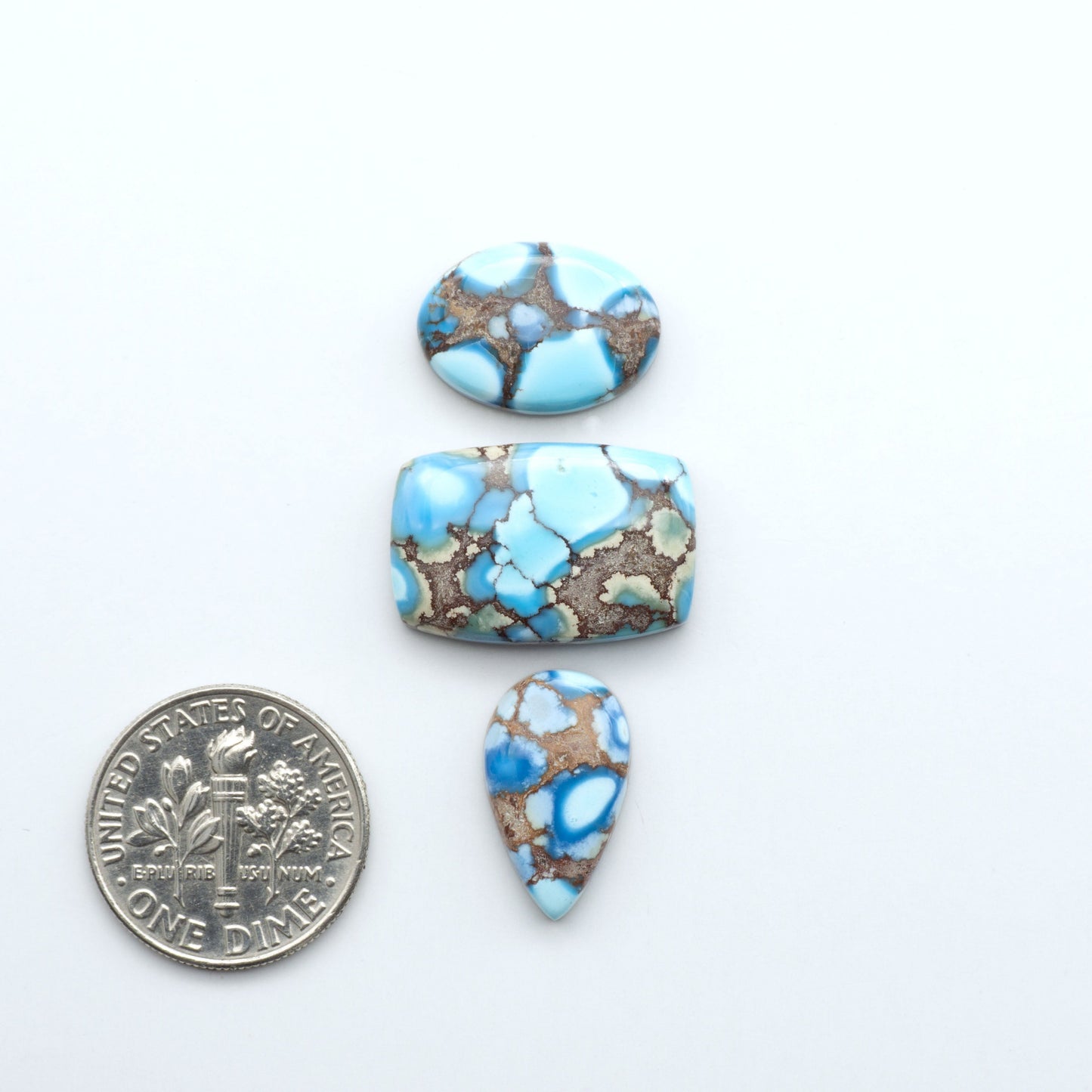 Discover the beauty of Natural Golden Hills Turquoise—prized for its icy blue tones, golden matrix, and exceptional quality. Ideal for artisan jewelry designs.

