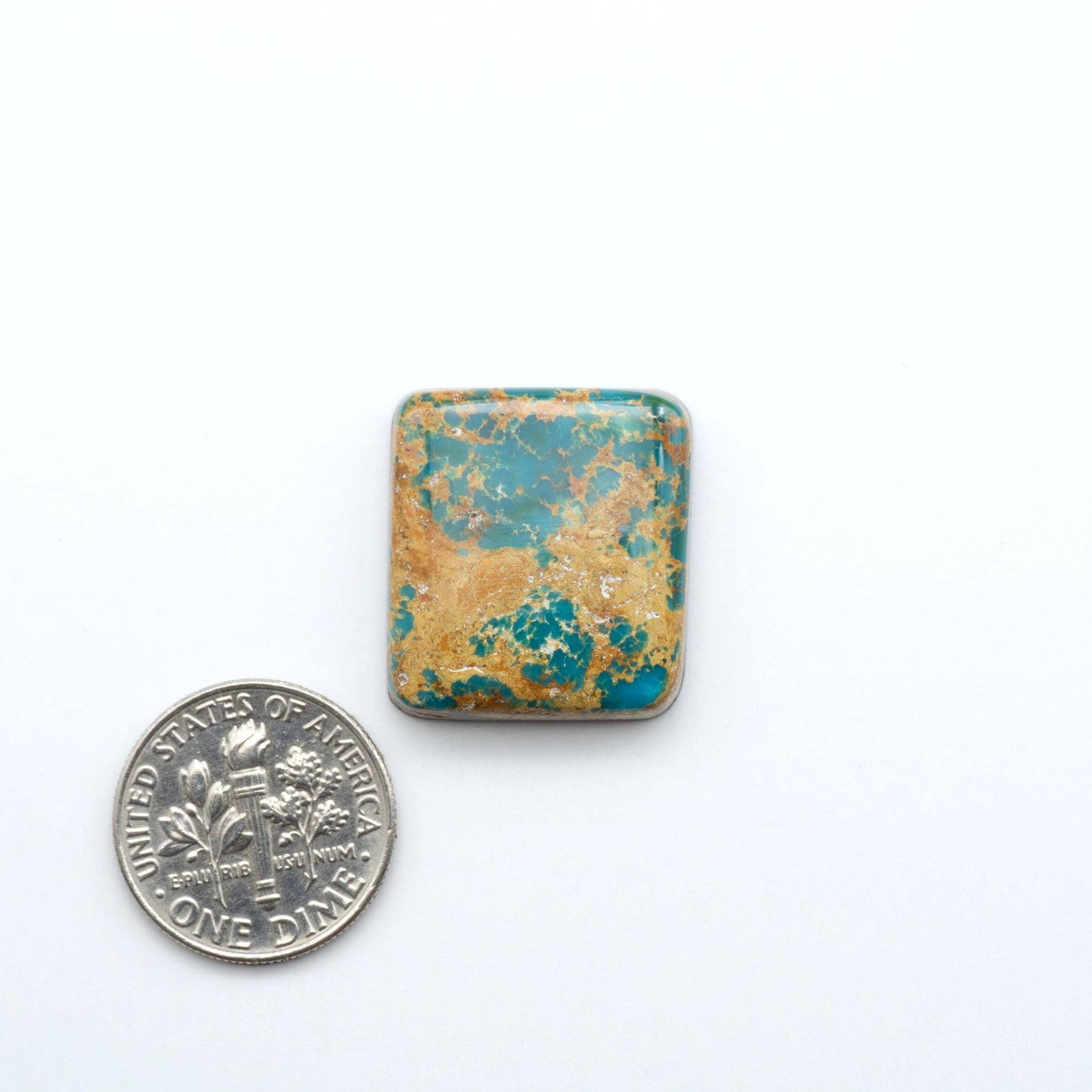 Hand-cut Natural Cerrillos Turquoise cabochons with rare blue-green hues and historic New Mexico origins—perfect for artisan jewelry.