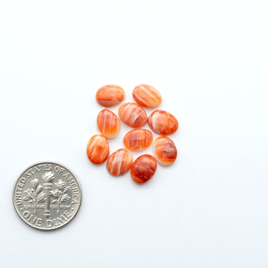 Add a unique touch to your jewelry designs with our beautiful 100% Natural Spiny Oyster Shell Cabochons. Incorporate the beauty of the sea into your creations.