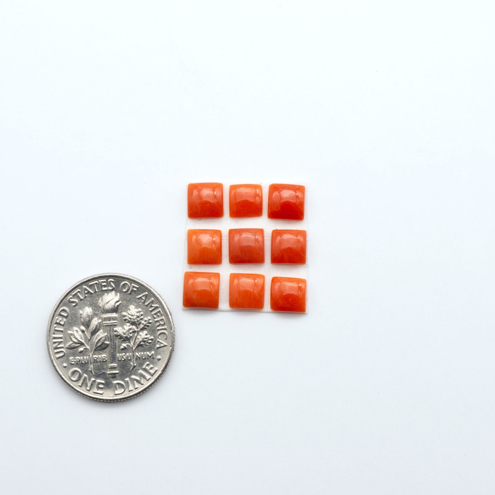 Discover natural Red Coral cabochons with deep crimson hues and smooth polish, ideal for creating timeless handcrafted rings, pendants, and custom designs.