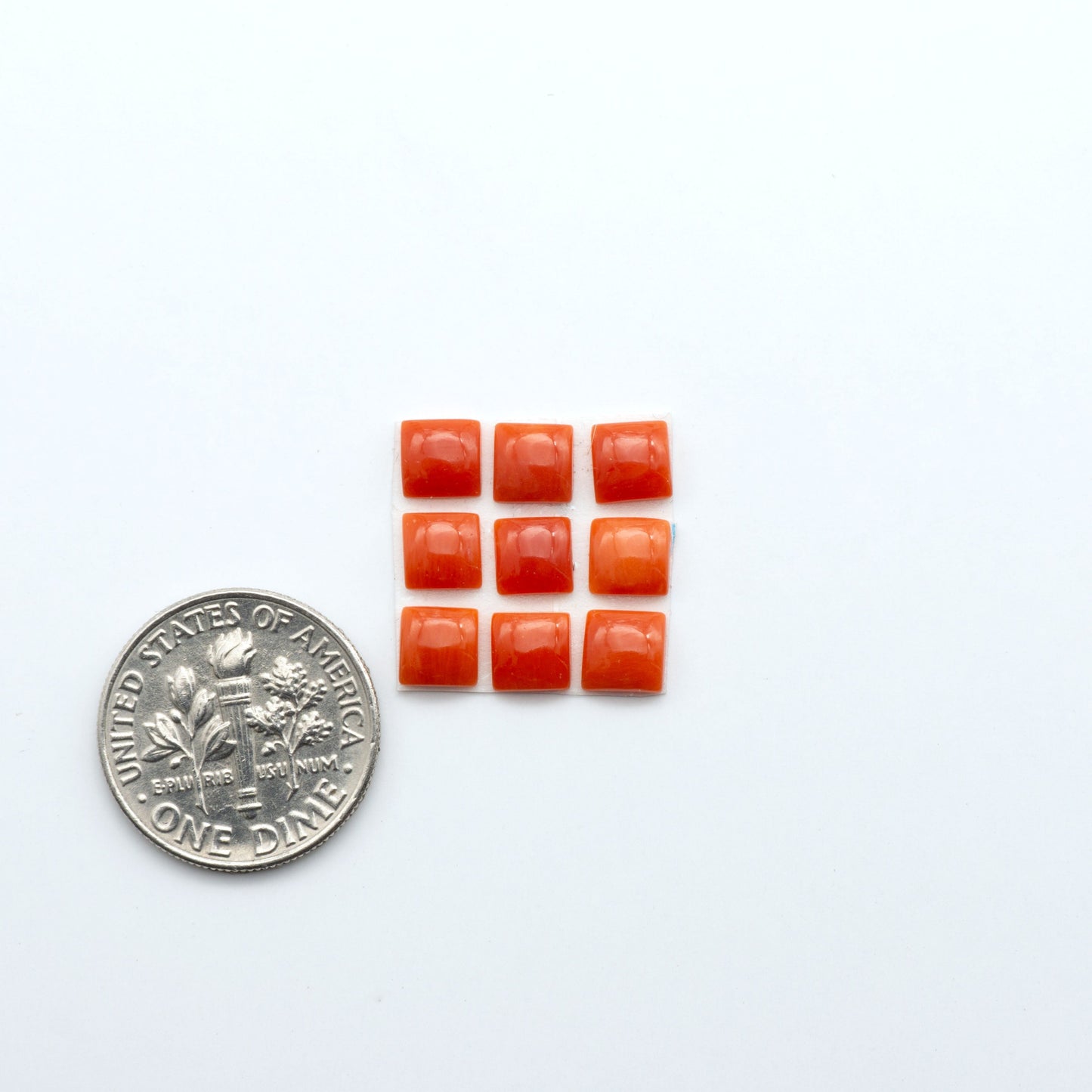 Discover natural Red Coral cabochons with deep crimson hues and smooth polish, ideal for creating timeless handcrafted rings, pendants, and custom designs.