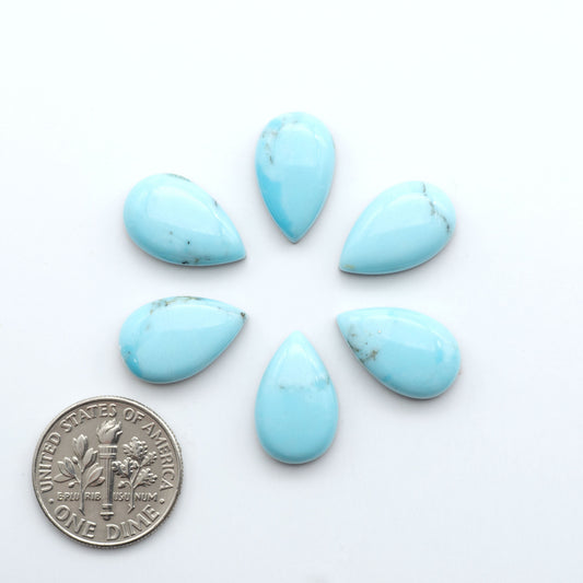 Enhance your jewelry designs with Pressed Turquoise Nugget Cabochons. Crafted from composite materials they add a captivating touch to your creations.