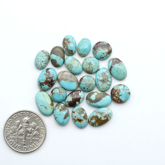 Number 8 Turquoise Cabochons have been selected for their quality and unique appearance. Don't miss the chance to add a one-of-a-kind piece to your collection.