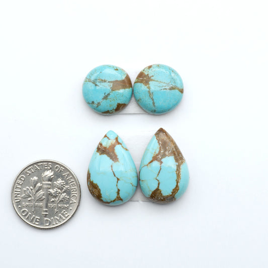 Number 8 Turquoise Cabochons have been selected for their quality and unique appearance. Don't miss the chance to add a one-of-a-kind piece to your collection