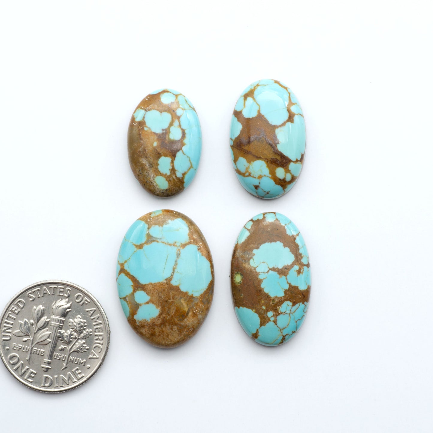 Number 8 Turquoise Cabochons have been selected for their quality and unique appearance. Don't miss the chance to add a one-of-a-kind piece to your collection.