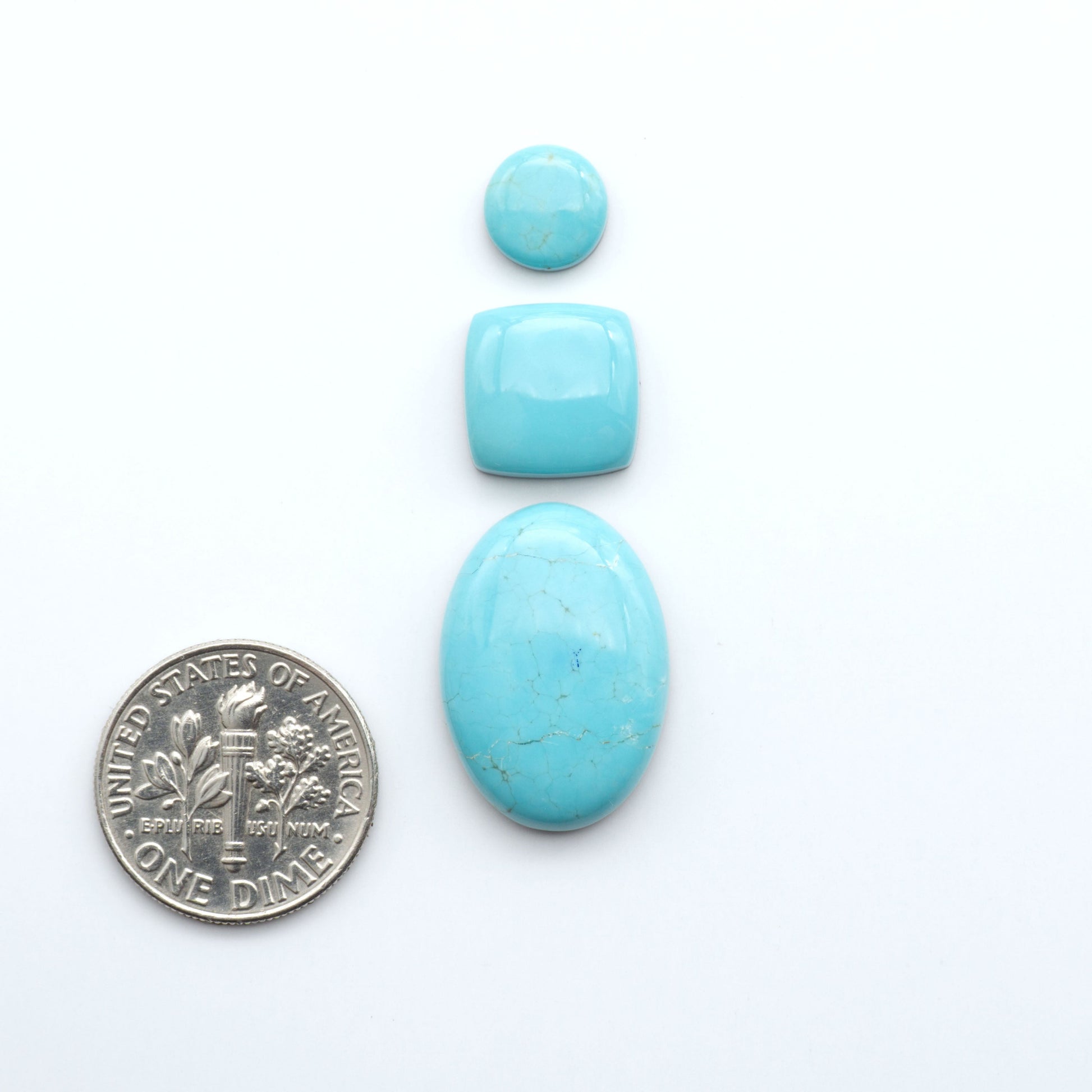 Number 8 Turquoise Cabochons have been selected for their quality and unique appearance. Don't miss the chance to add a one-of-a-kind piece to your collection.