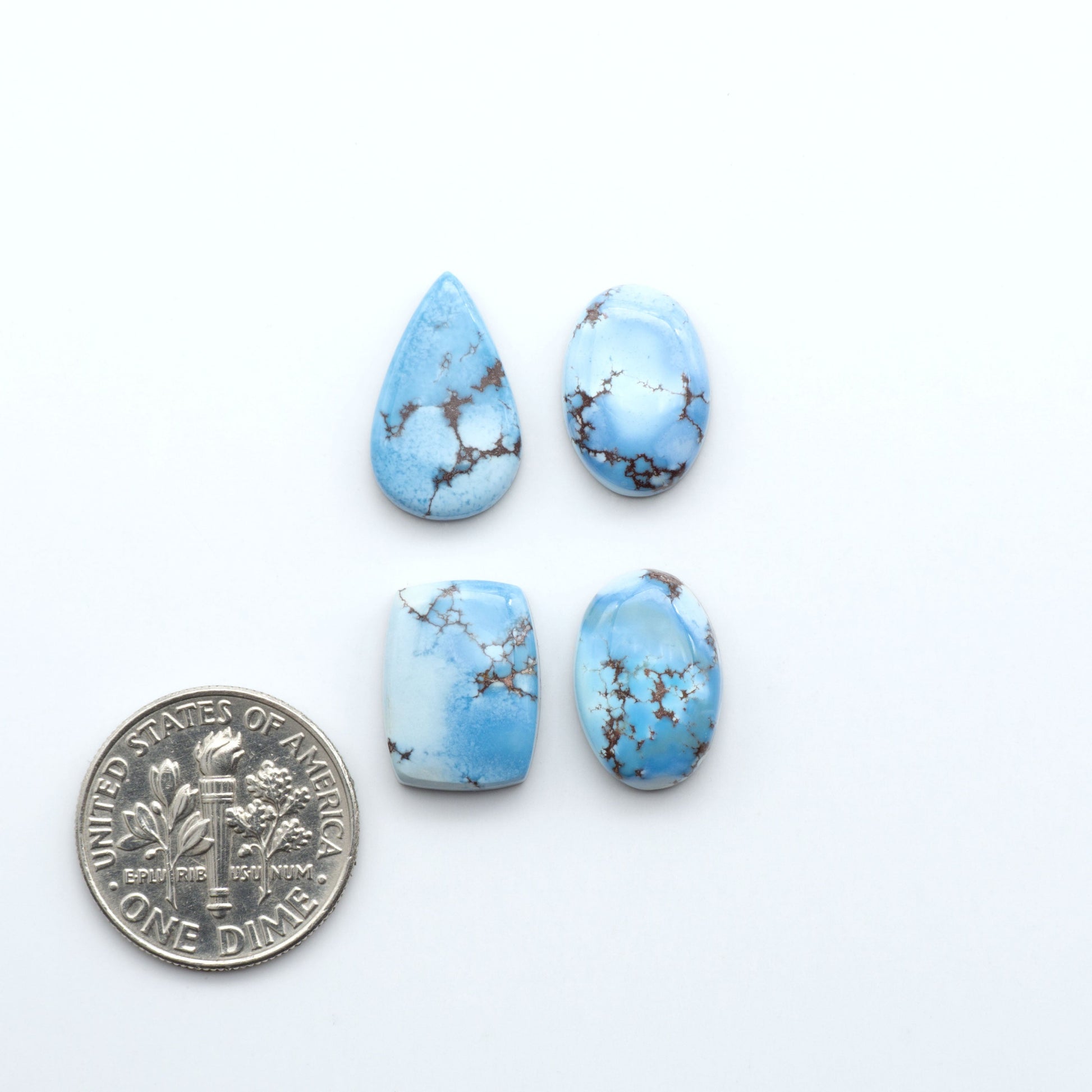 Discover the beauty of Natural Golden Hills Turquoise—prized for its icy blue tones, golden matrix, and exceptional quality. Ideal for artisan jewelry designs.