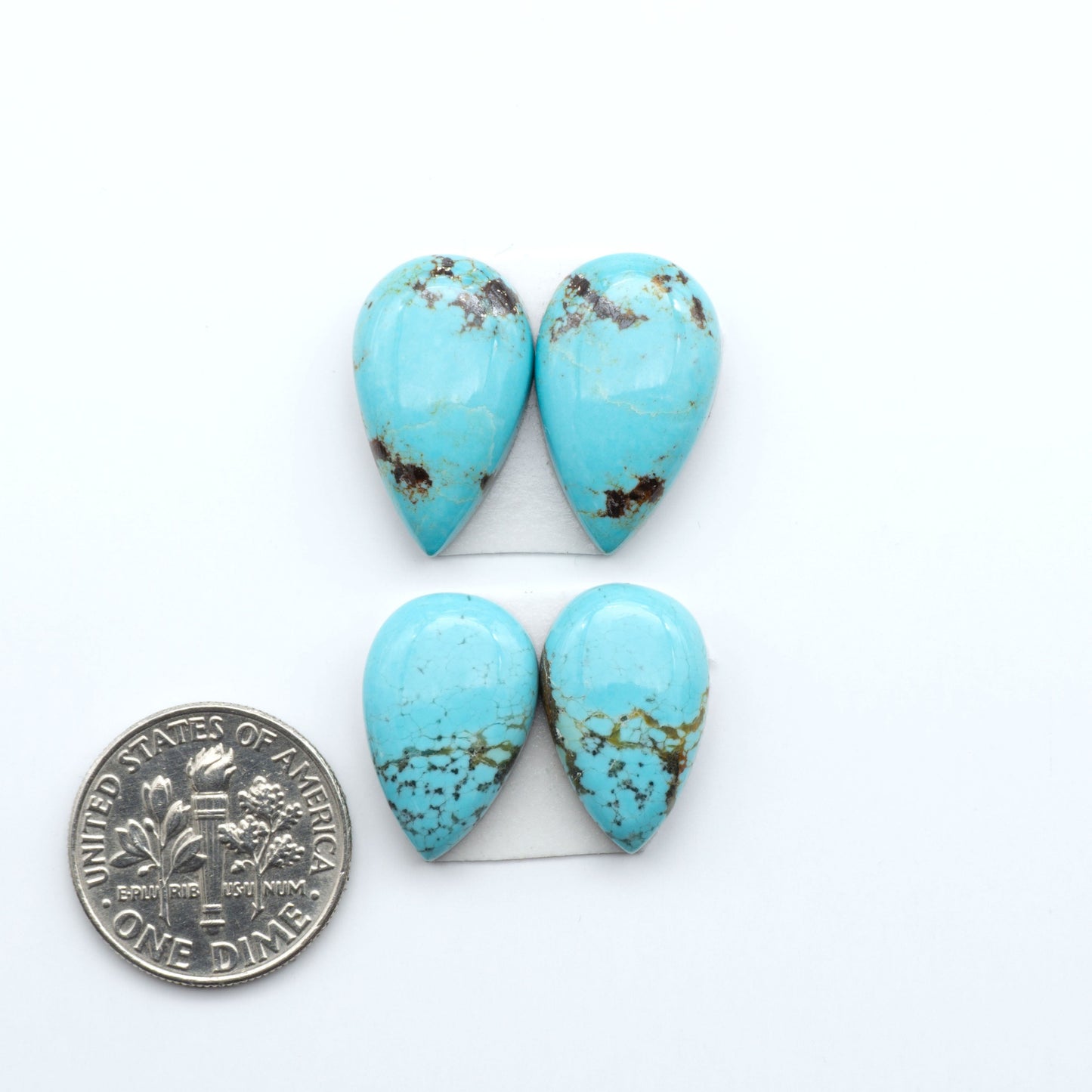 Number 8 Turquoise Cabochons have been selected for their quality and unique appearance. Don't miss the chance to add a one-of-a-kind piece to your collection.