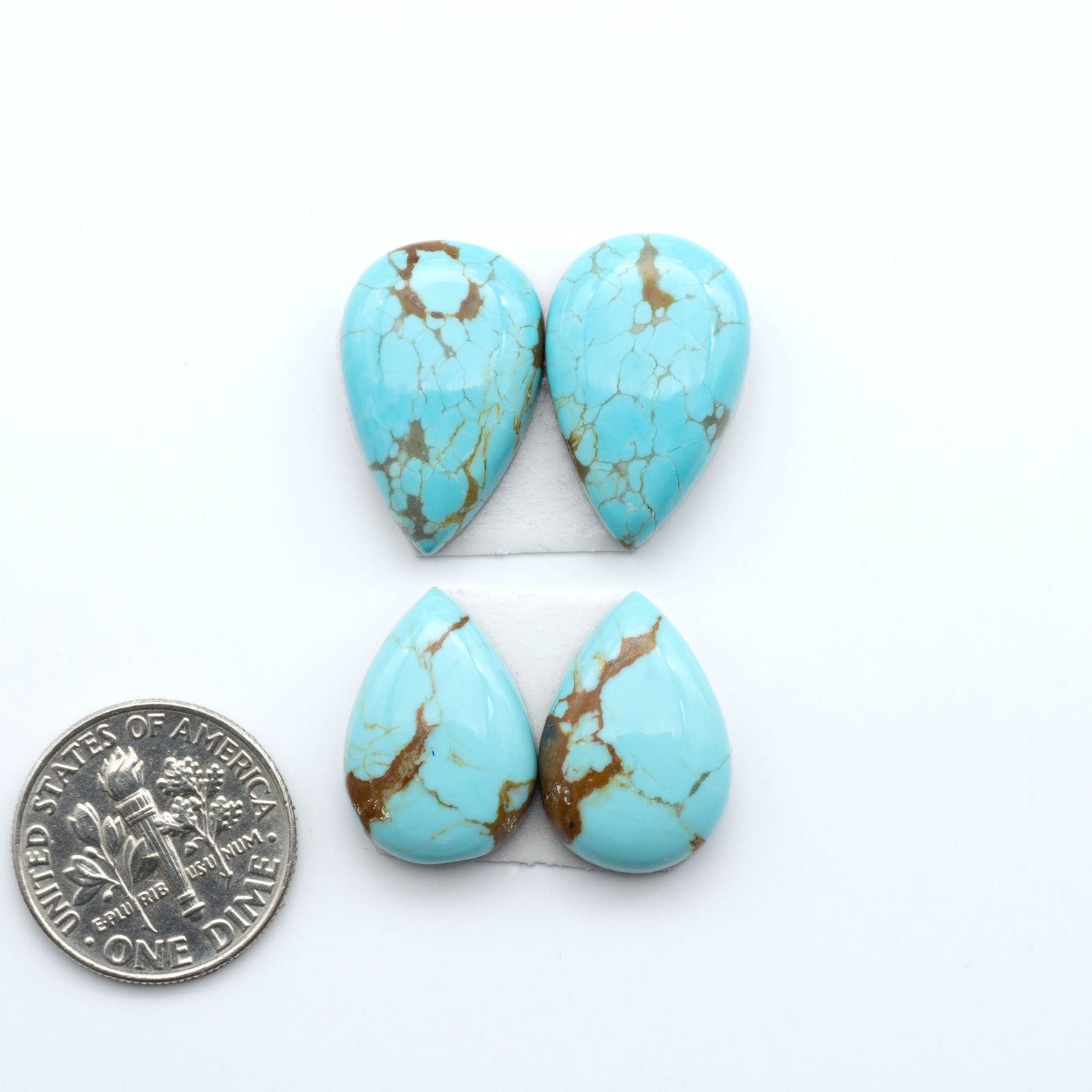 Number 8 Turquoise Cabochons have been selected for their quality and unique appearance. Don't miss the chance to add a one-of-a-kind piece to your collection.