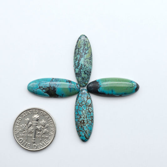 Hubei Cloud Mtn Turquoise is a highly sought-after gemstone known for its color and unique matrix patterns. Add a touch of elegance to your jewelry collection.