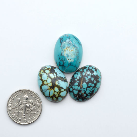Hubei Cloud Mtn Turquoise is a highly sought-after gemstone known for its color and unique matrix patterns. Add a touch of elegance to your jewelry collection.