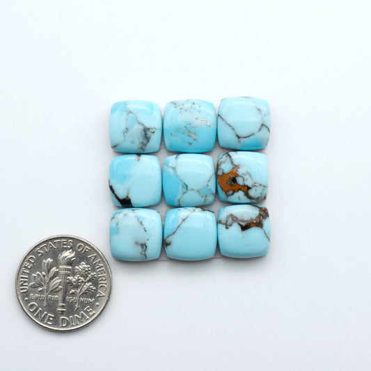 Enhance your jewelry designs with Pressed Turquoise Nugget Cabochons. Crafted from composite materials they add a captivating touch to your creations.