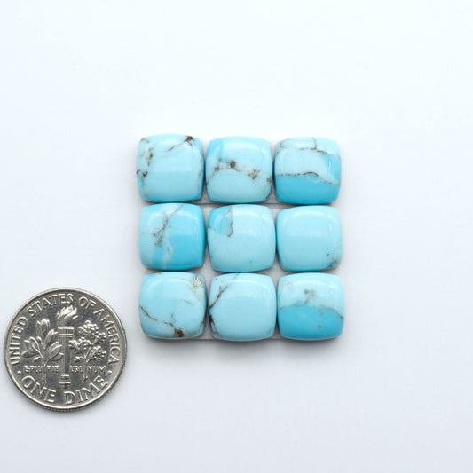 Enhance your jewelry designs with Pressed Turquoise Nugget Cabochons. Crafted from composite materials they add a captivating touch to your creations.