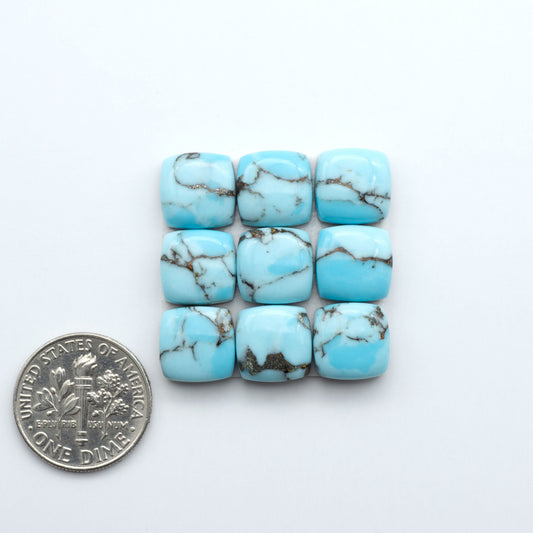 Enhance your jewelry designs with Pressed Turquoise Nugget Cabochons. Crafted from composite materials they add a captivating touch to your creations.