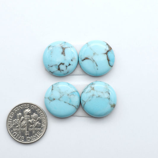 Enhance your jewelry designs with Pressed Turquoise Nugget Cabochons. Crafted from composite materials they add a captivating touch to your creations.