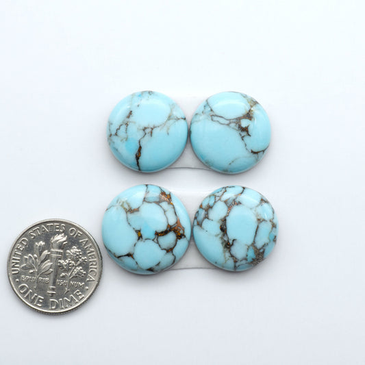 Enhance your jewelry designs with Pressed Turquoise Nugget Cabochons. Crafted from composite materials they add a captivating touch to your creations.