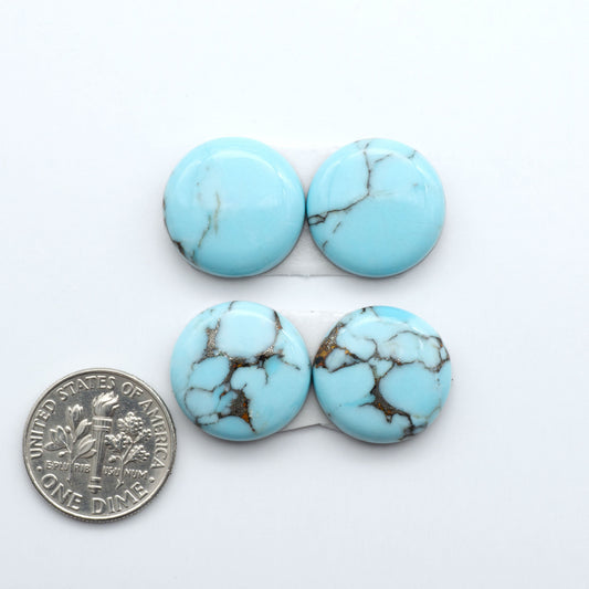 Enhance your jewelry designs with Pressed Turquoise Nugget Cabochons. Crafted from composite materials they add a captivating touch to your creations.