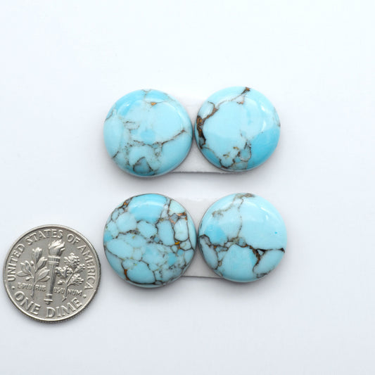 Enhance your jewelry designs with Pressed Turquoise Nugget Cabochons. Crafted from composite materials they add a captivating touch to your creations.
