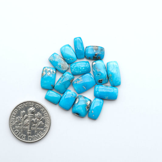 Create stunning handcrafted jewelry with Blue Bird Turquoise Cabochons. Their rich blue color and polish make them perfect for silversmiths and jewelry makers.