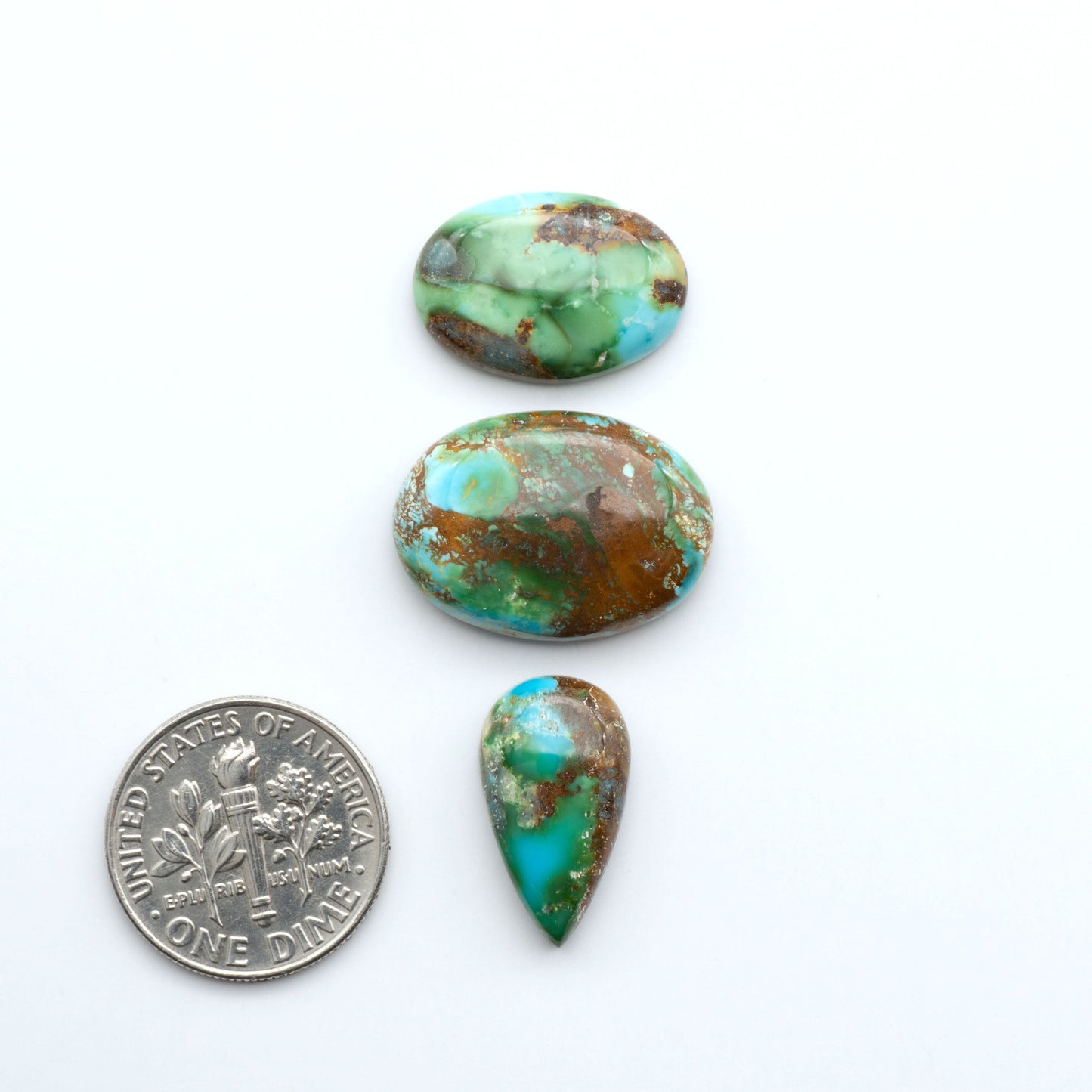 Sonoran Mountain Turquoise showcases a stunning blend of blue and green hues and natural patterns that make it a must-have for any jewelry collection.